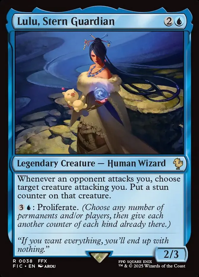 2025 Final Fantasy Commander Lulu, Stern Guardian [Foil] rare #38 rare card image
