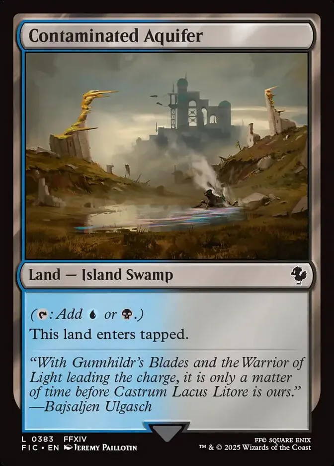 2025 Final Fantasy Commander Contaminated Aquifer #383 common card image