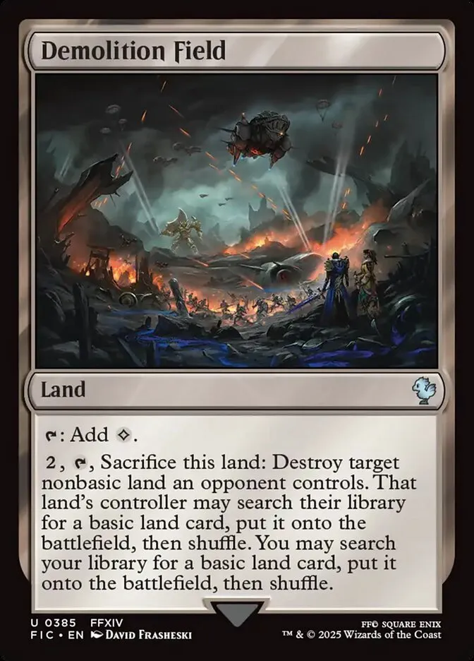 2025 Final Fantasy Commander Demolition Field #385 uncommon card image