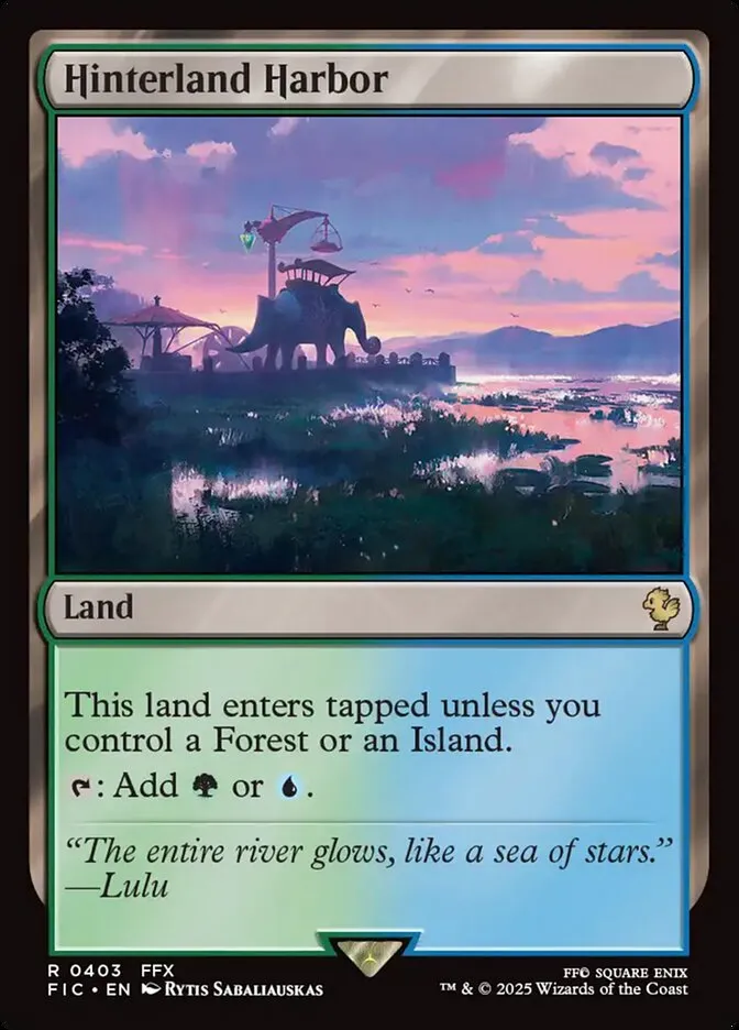 2025 Final Fantasy Commander Hinterland Harbor #403 rare card image