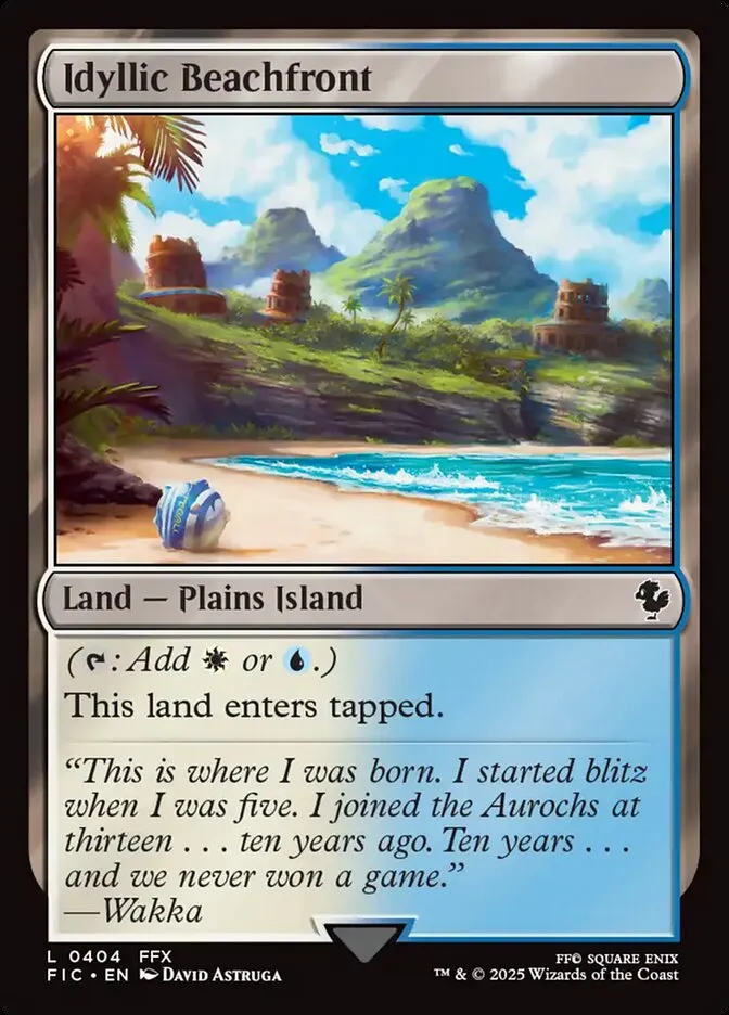2025 Final Fantasy Commander Idyllic Beachfront [Foil] common #404 common card image