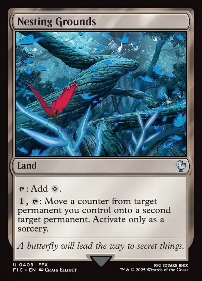 2025 Final Fantasy Commander Nesting Grounds [Foil] uncommon #408 uncommon card image