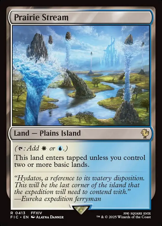 2025 Final Fantasy Commander Prairie Stream #413 rare card image