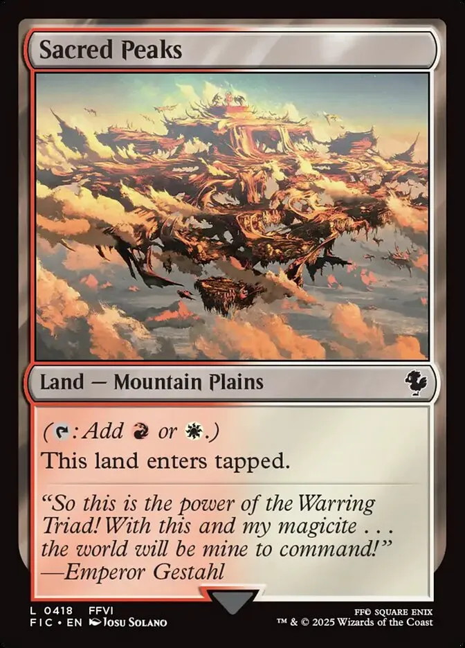 2025 Final Fantasy Commander Sacred Peaks #418 common card image