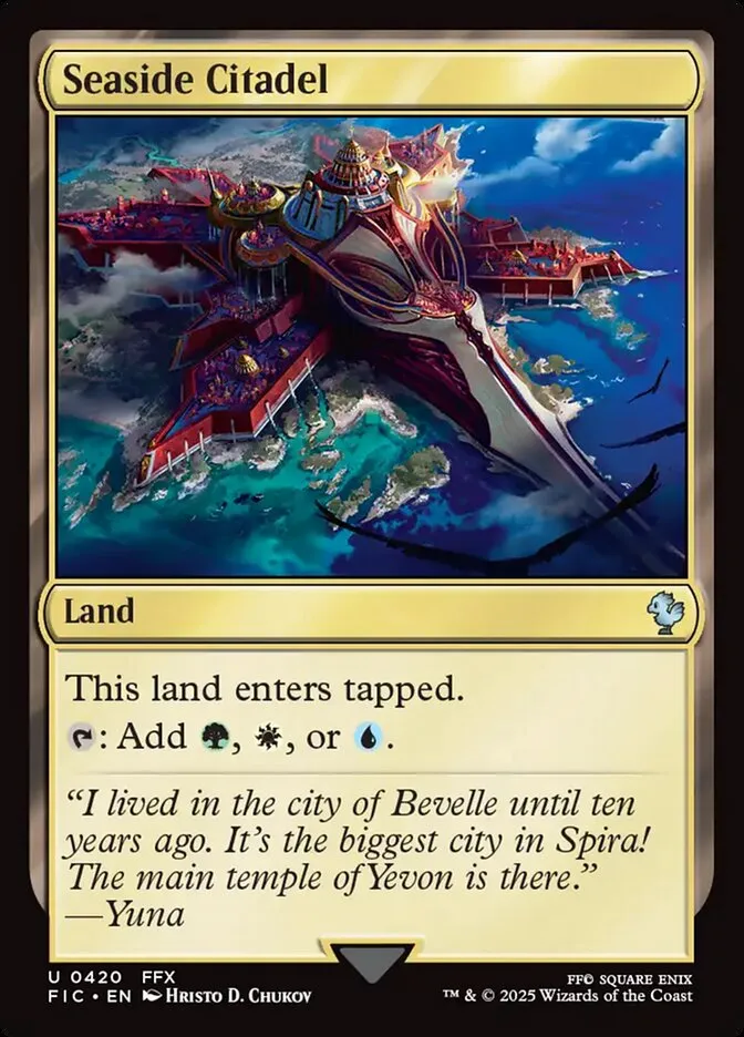 2025 Final Fantasy Commander Seaside Citadel #420 uncommon card image