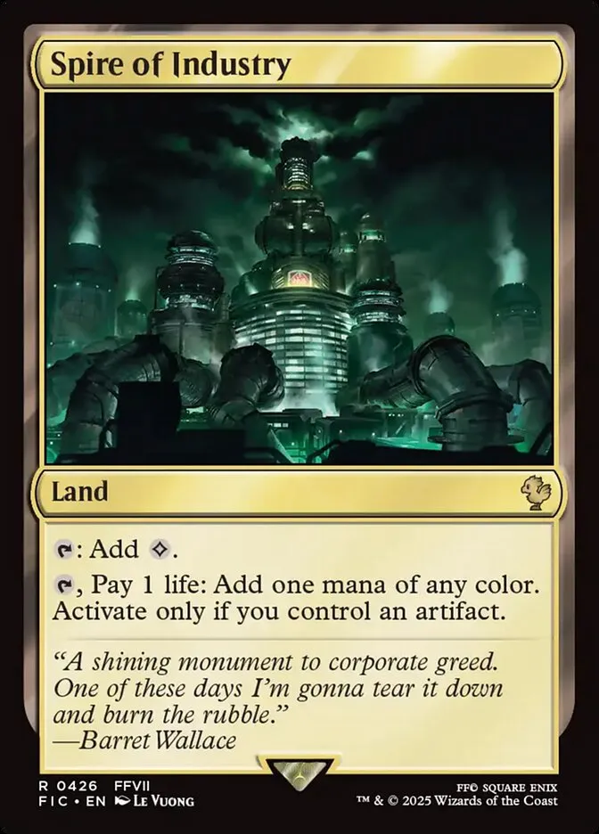 2025 Final Fantasy Commander Spire of Industry #426 rare card image