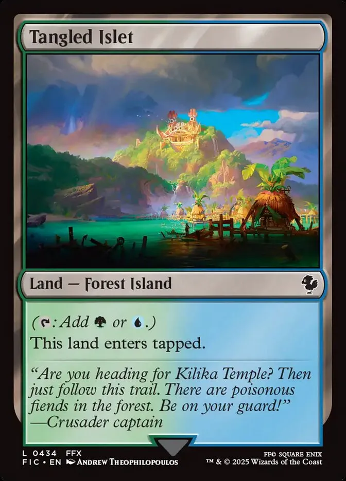 2025 Final Fantasy Commander Tangled Islet common #434 common card image