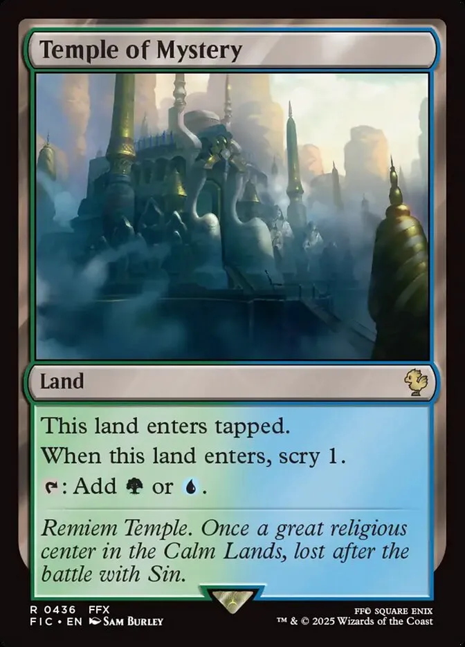 2025 Final Fantasy Commander Temple of Mystery #436 rare card image