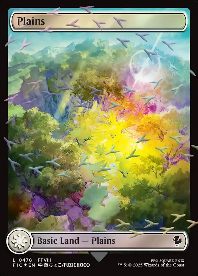 2025 Final Fantasy Commander Plains [Borderless Foil] common #478 common card image