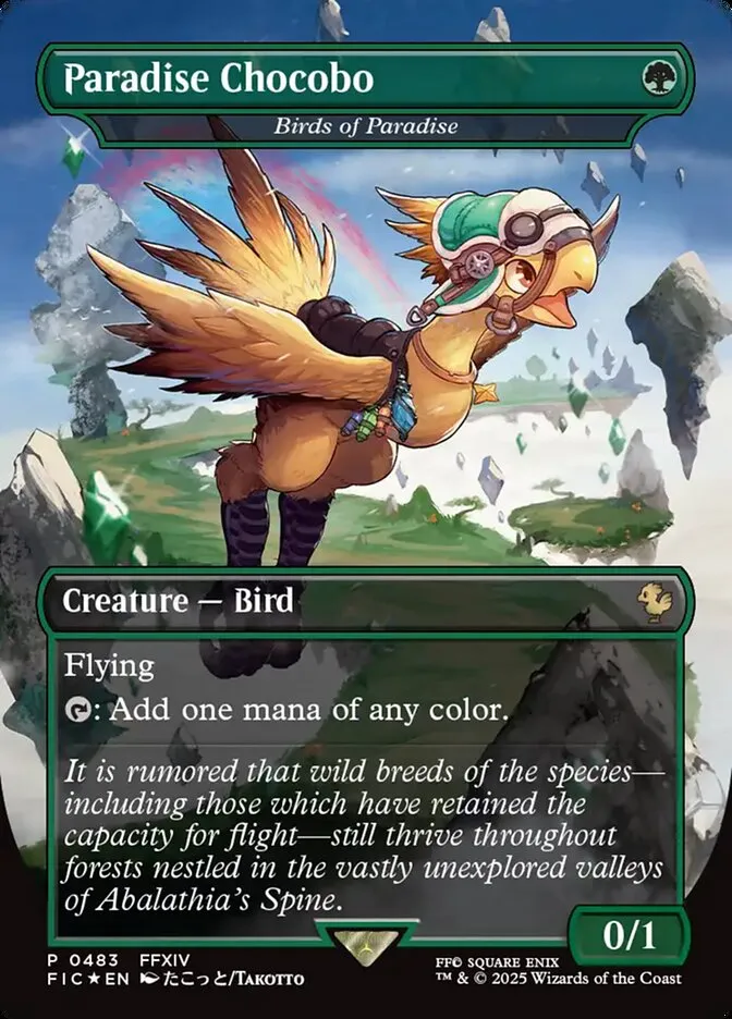 2025 Final Fantasy Commander Birds of Paradise #483 rare card image