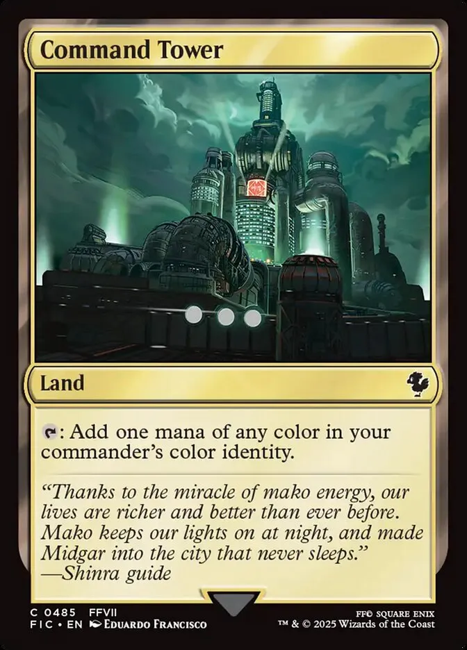 2025 Final Fantasy Commander Command Tower common #485 common card image