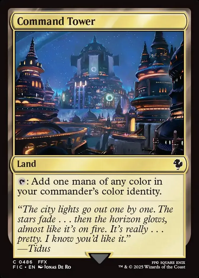 2025 Final Fantasy Commander Command Tower common #486 common card image