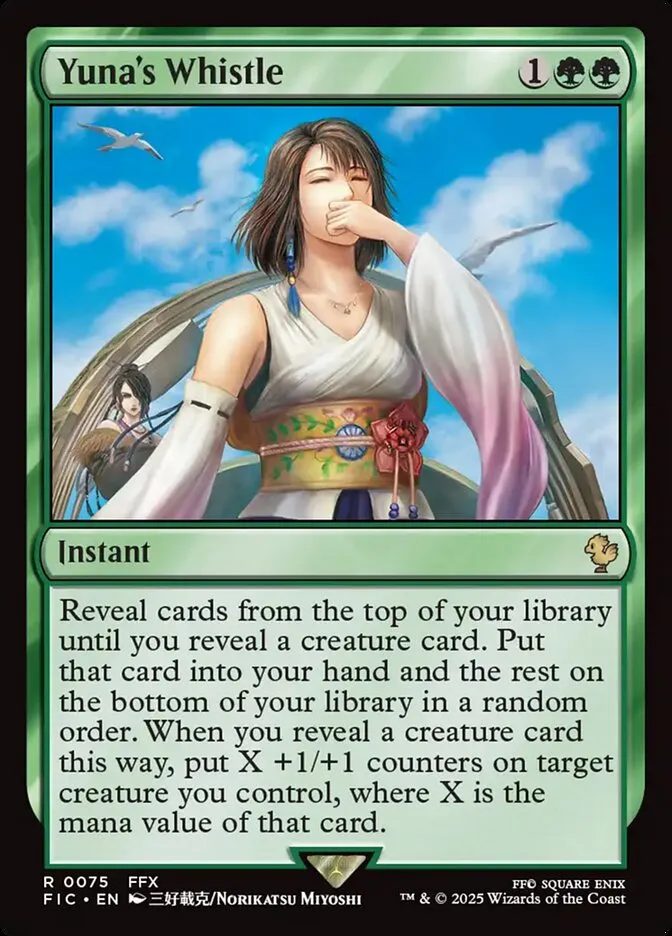 2025 Final Fantasy Commander Yuna's Whistle [Foil] rare #75 rare card image