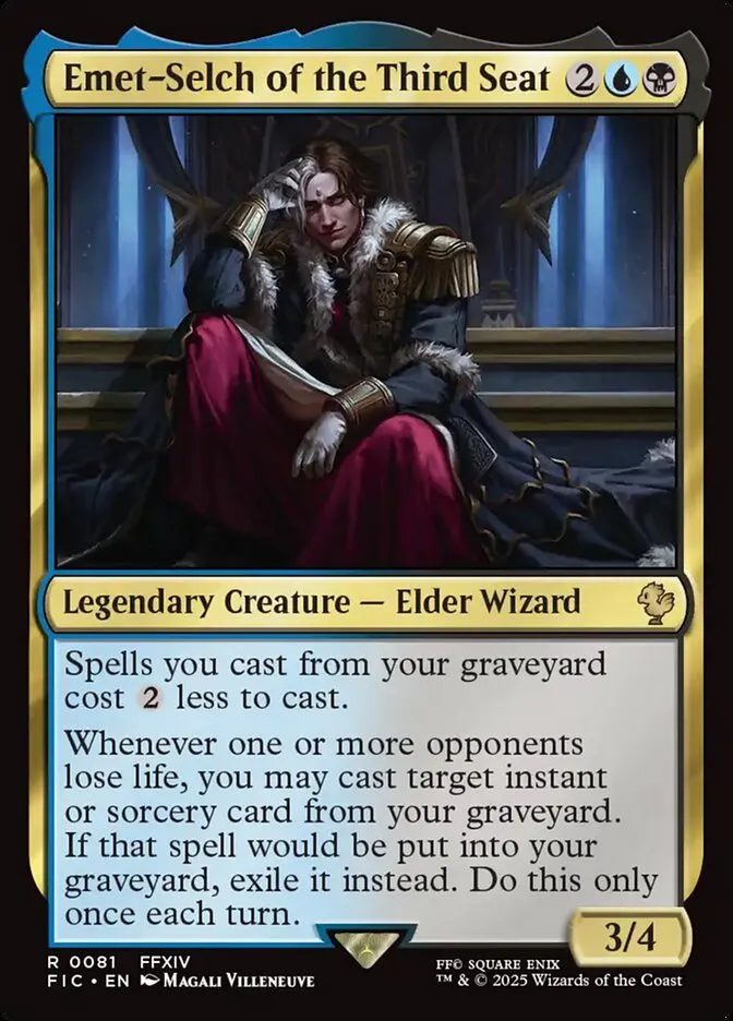 2025 Final Fantasy Commander Emet-Selch of the Third Seat #81 rare card image