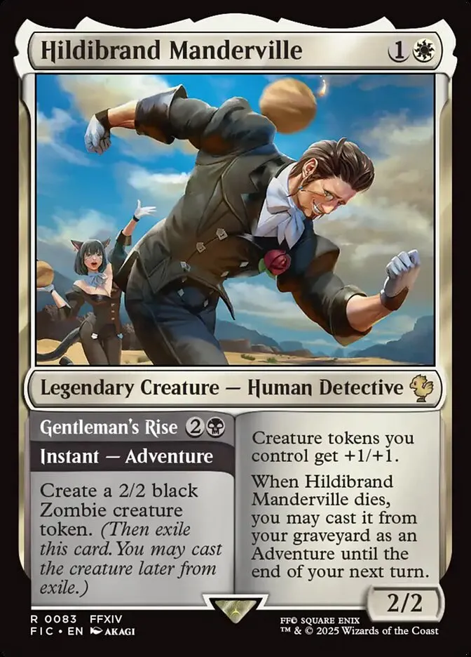 2025 Final Fantasy Commander Hildibrand Manderville // Gentleman's Rise #83 rare card image