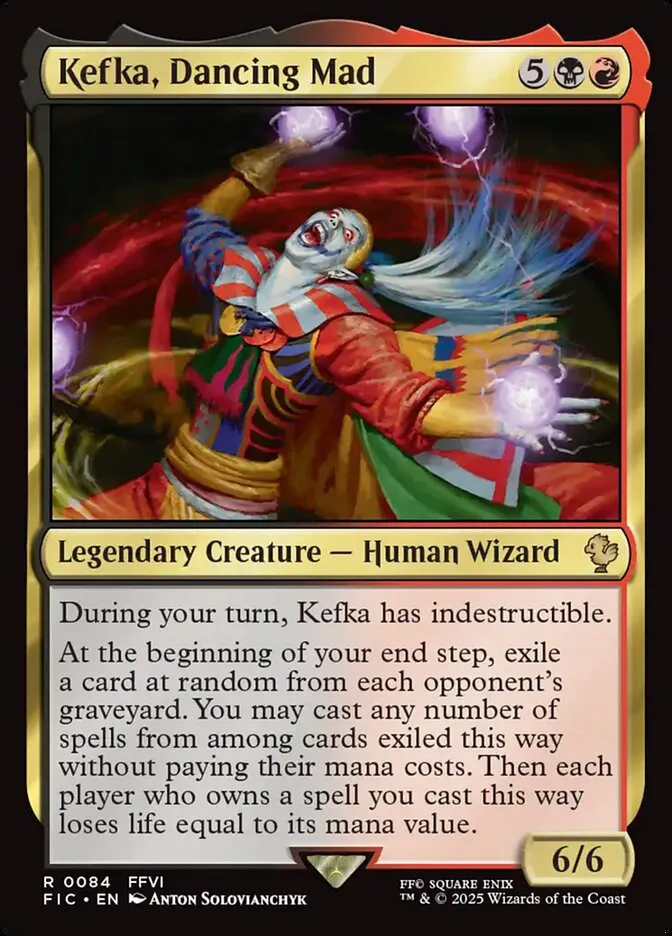 2025 Final Fantasy Commander Kefka, Dancing Mad #84 rare card image