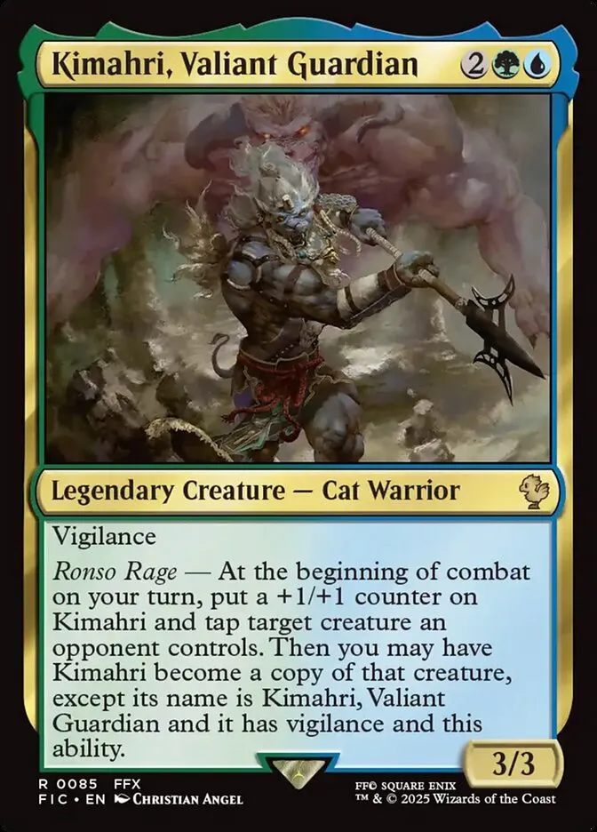 2025 Final Fantasy Commander Kimahri, Valiant Guardian #85 rare card image