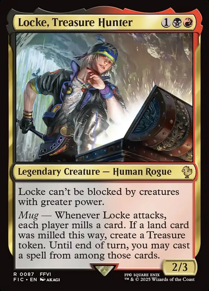 2025 Final Fantasy Commander Locke, Treasure Hunter #87 rare card image