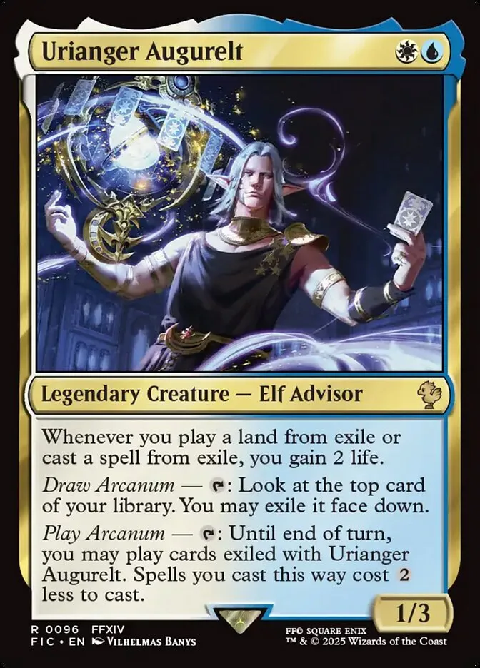 2025 Final Fantasy Commander Urianger Augurelt #96 rare card image