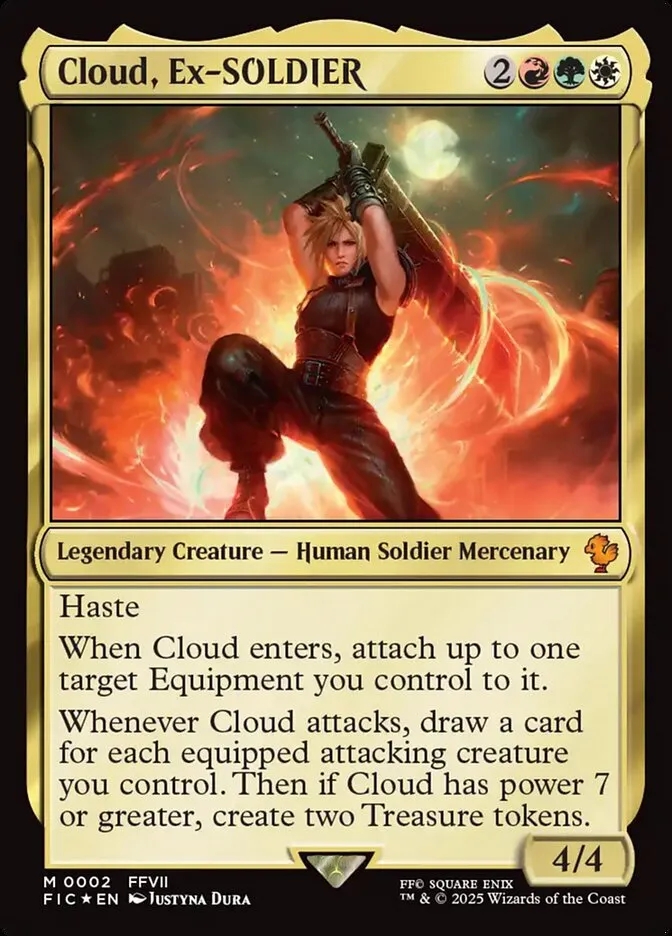 2025 Final Fantasy Commander Cloud, Ex-SOLDIER mythic #2 mythic card image
