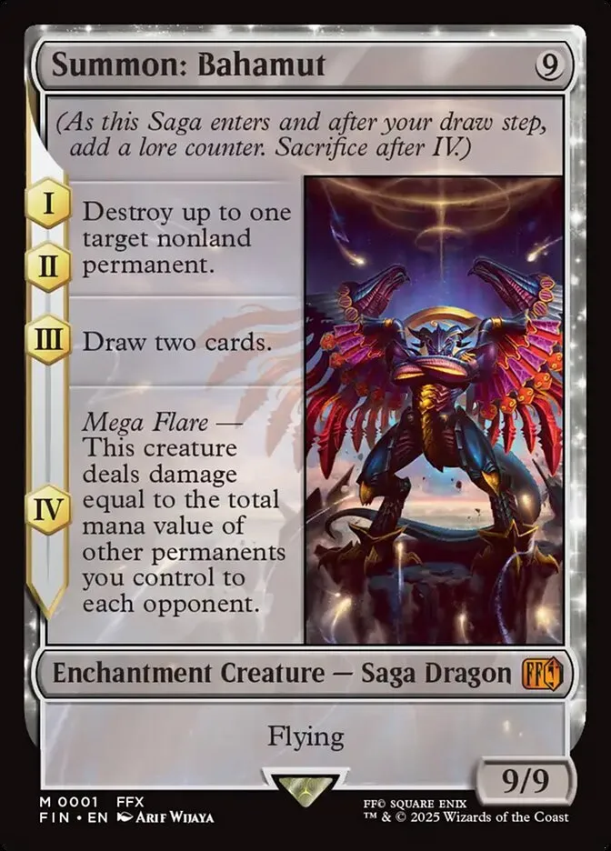 2025 Final Fantasy Summon: Bahamut mythic #1 mythic card image