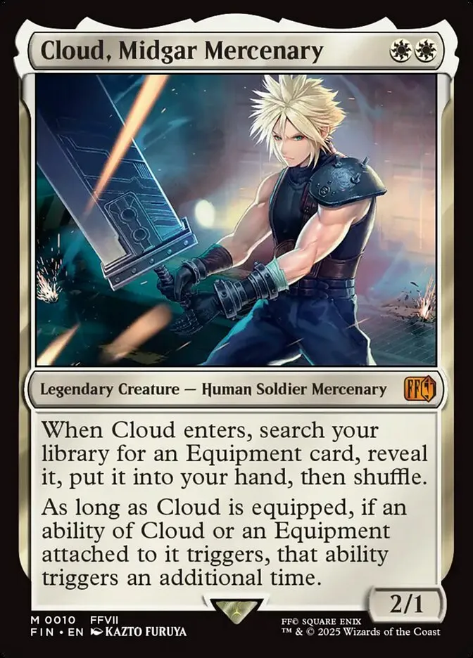 2025 Final Fantasy Cloud, Midgar Mercenary mythic #10 mythic card image