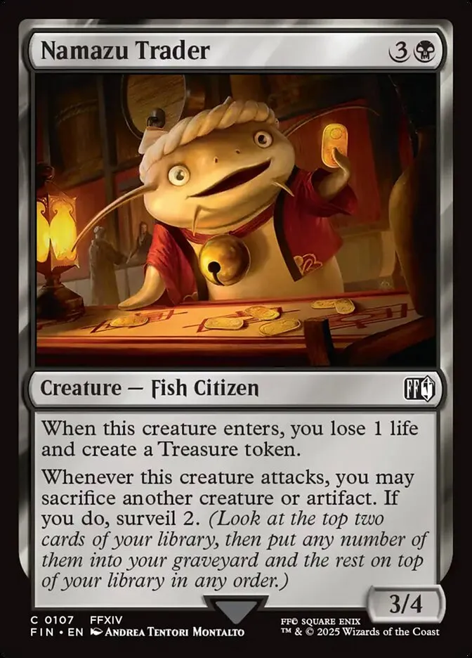 2025 Final Fantasy Namazu Trader #107 common card image