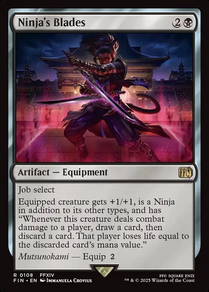 2025 Final Fantasy Ninja's Blades #108 rare card image