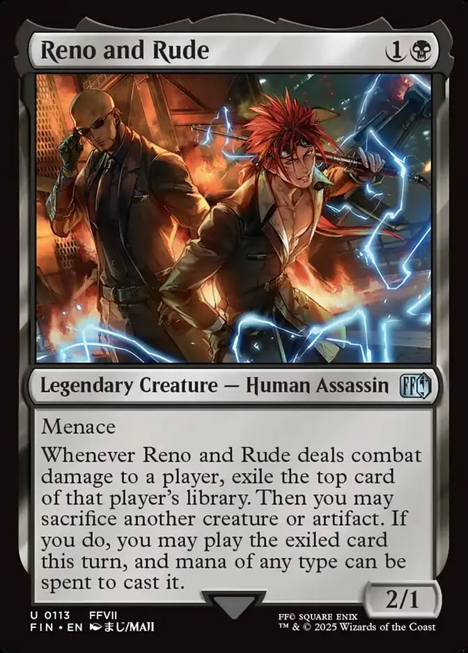 2025 Final Fantasy Reno and Rude #113 uncommon card image