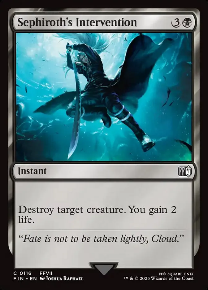 2025 Final Fantasy Sephiroth's Intervention common #116 common card image