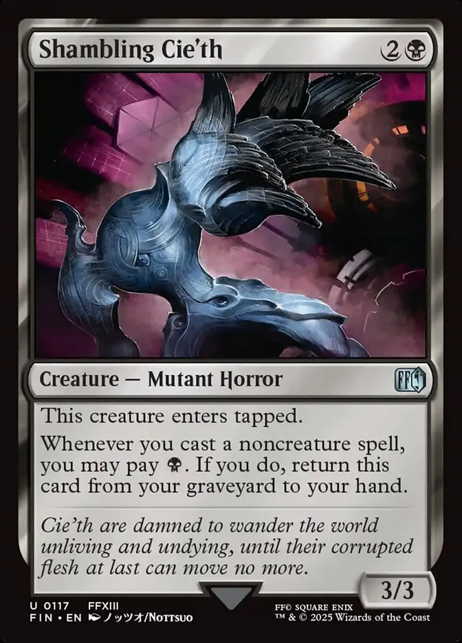 2025 Final Fantasy Shambling Cie'th uncommon #117 uncommon card image