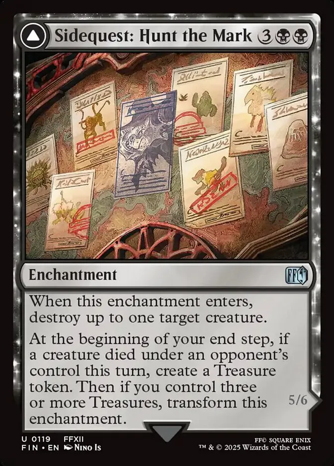 2025 Final Fantasy Sidequest: Hunt the Mark // Yiazmat, Ultimate Mark #119 uncommon card image