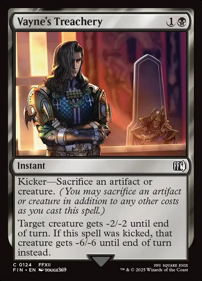 2025 Final Fantasy Vayne's Treachery #124 common card image