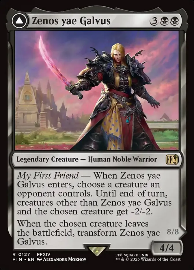 2025 Final Fantasy Zenos yae Galvus // Shinryu, Transcendent Rival #127 rare card image