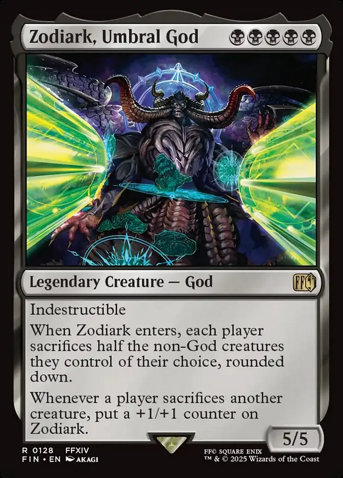 2025 Final Fantasy Zodiark, Umbral God #128 rare card image