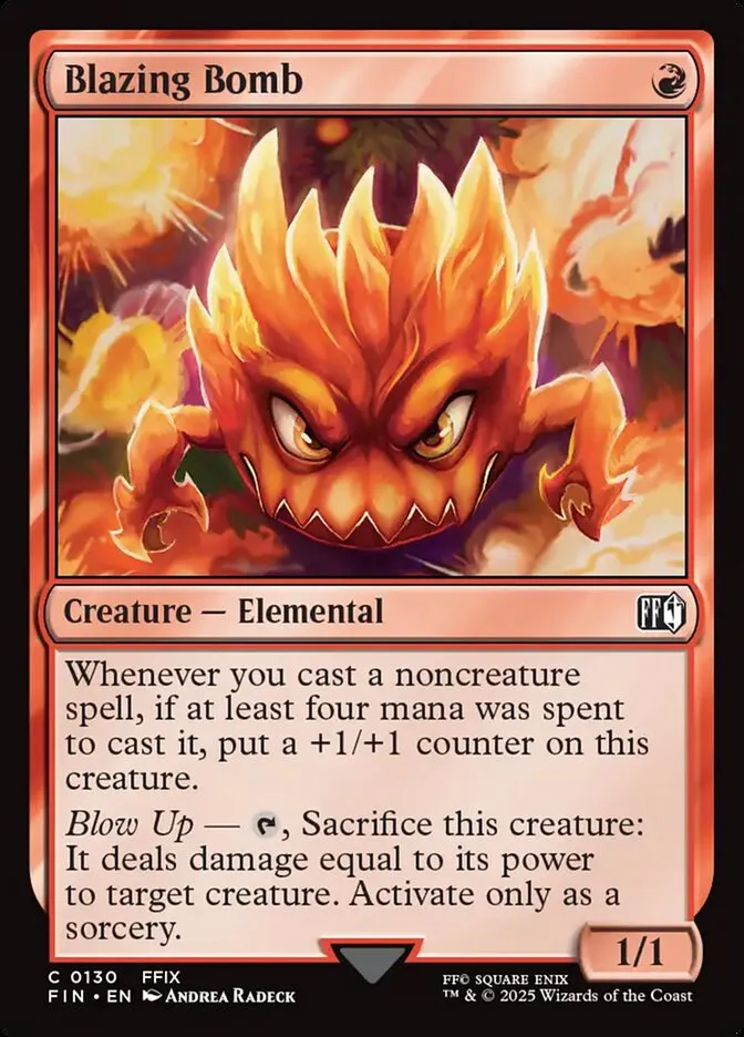 2025 Final Fantasy Blazing Bomb common #130 common card image