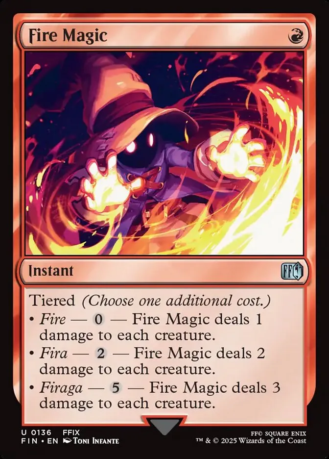 2025 Final Fantasy Fire Magic uncommon #136 uncommon card image