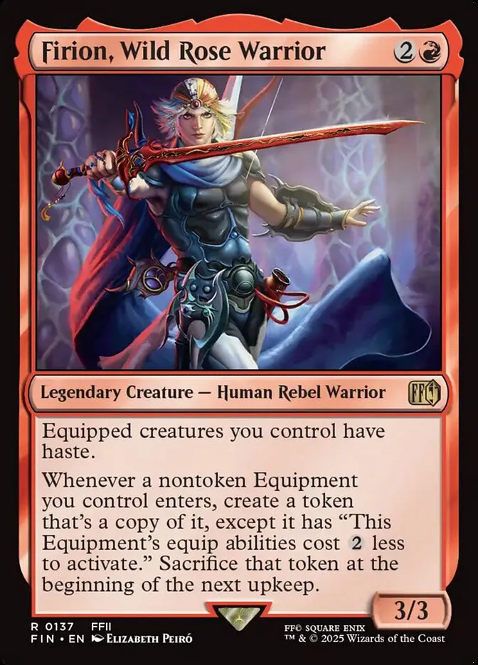 2025 Final Fantasy Firion, Wild Rose Warrior #137 rare card image