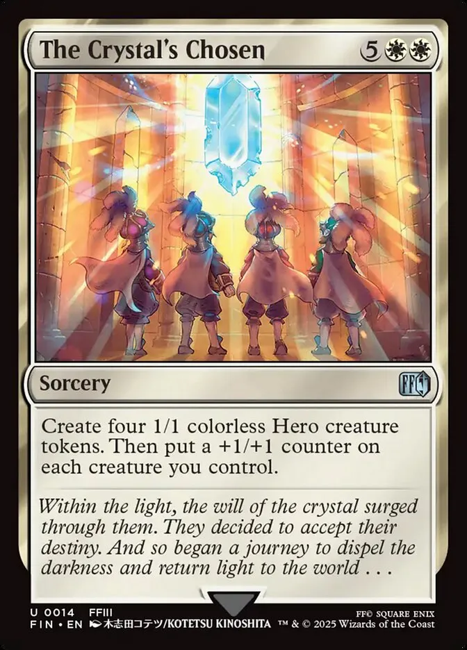 2025 Final Fantasy The Crystal's Chosen [Foil] uncommon #14 uncommon card image