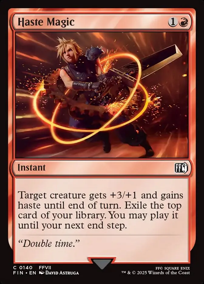 2025 Final Fantasy Haste Magic common #140 common card image