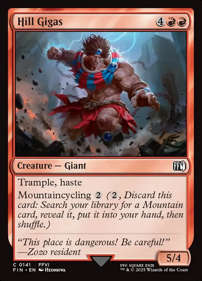 2025 Final Fantasy Hill Gigas common #141 common card image