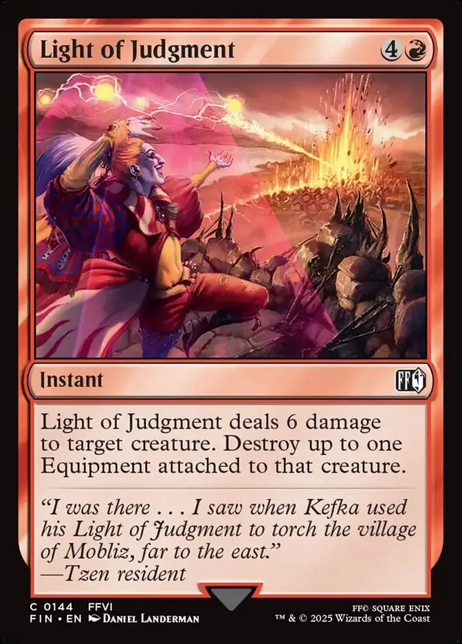 2025 Final Fantasy Light of Judgment common #144 common card image