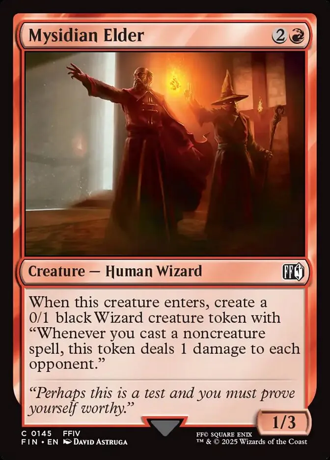 2025 Final Fantasy Mysidian Elder common #145 common card image