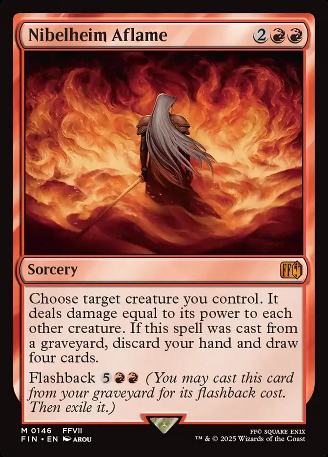 2025 Final Fantasy Nibelheim Aflame [Prerelease] mythic #146 mythic card image