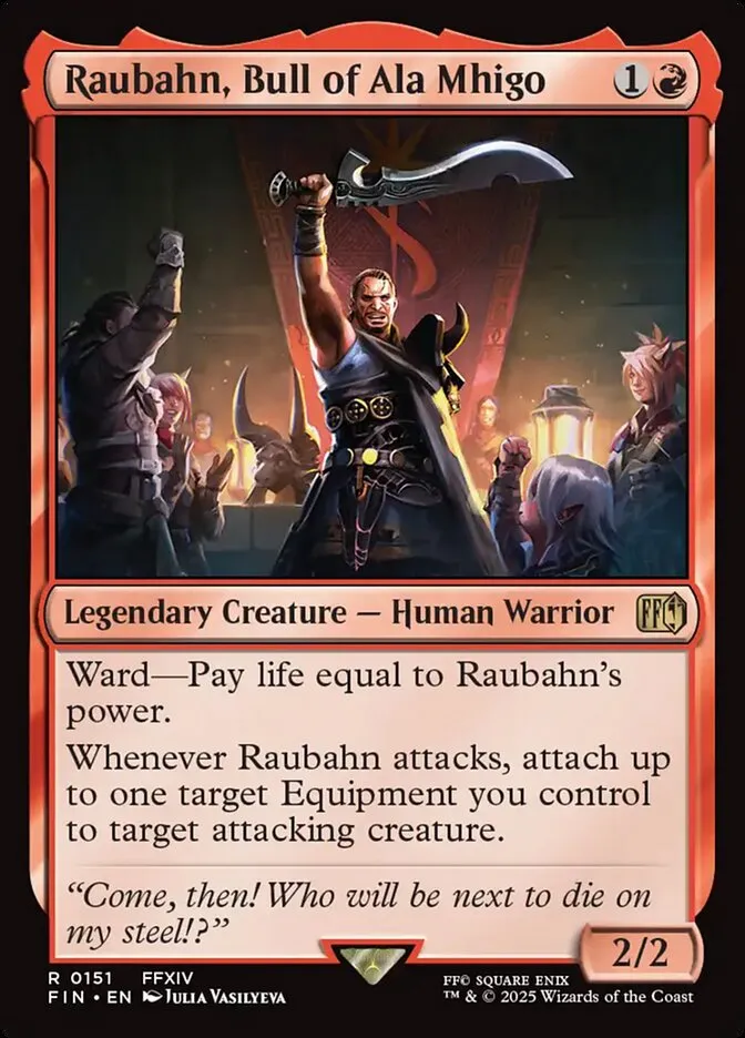 2025 Final Fantasy Raubahn, Bull of Ala Mhigo #151 rare card image
