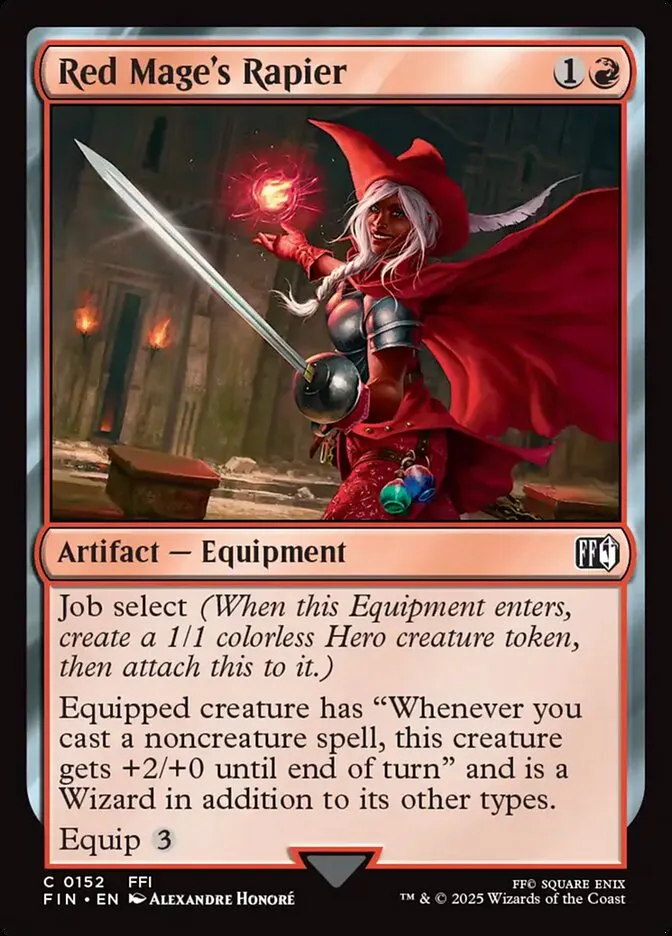 2025 Final Fantasy Red Mage's Rapier common #152 common card image