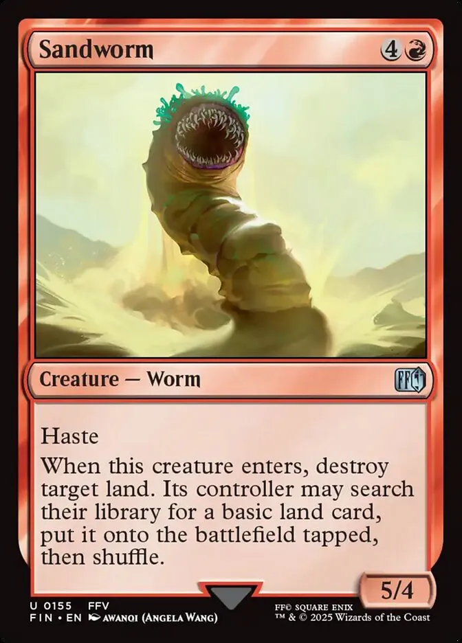 2025 Final Fantasy Sandworm [Foil] uncommon #155 uncommon card image