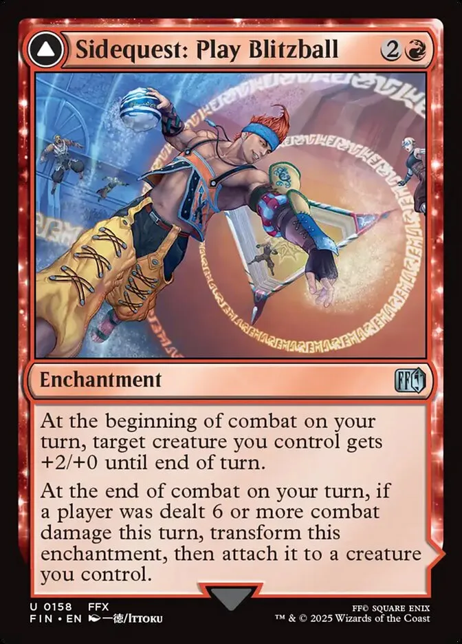 2025 Final Fantasy Sidequest: Play Blitzball // World Champion, Celestial Weapon #158 uncommon card image