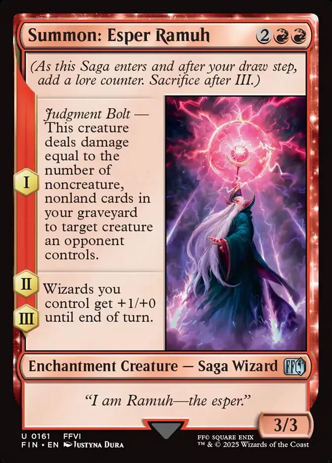 2025 Final Fantasy Summon: Esper Ramuh uncommon #161 uncommon card image