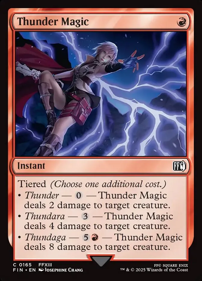 2025 Final Fantasy Thunder Magic common #165 common card image